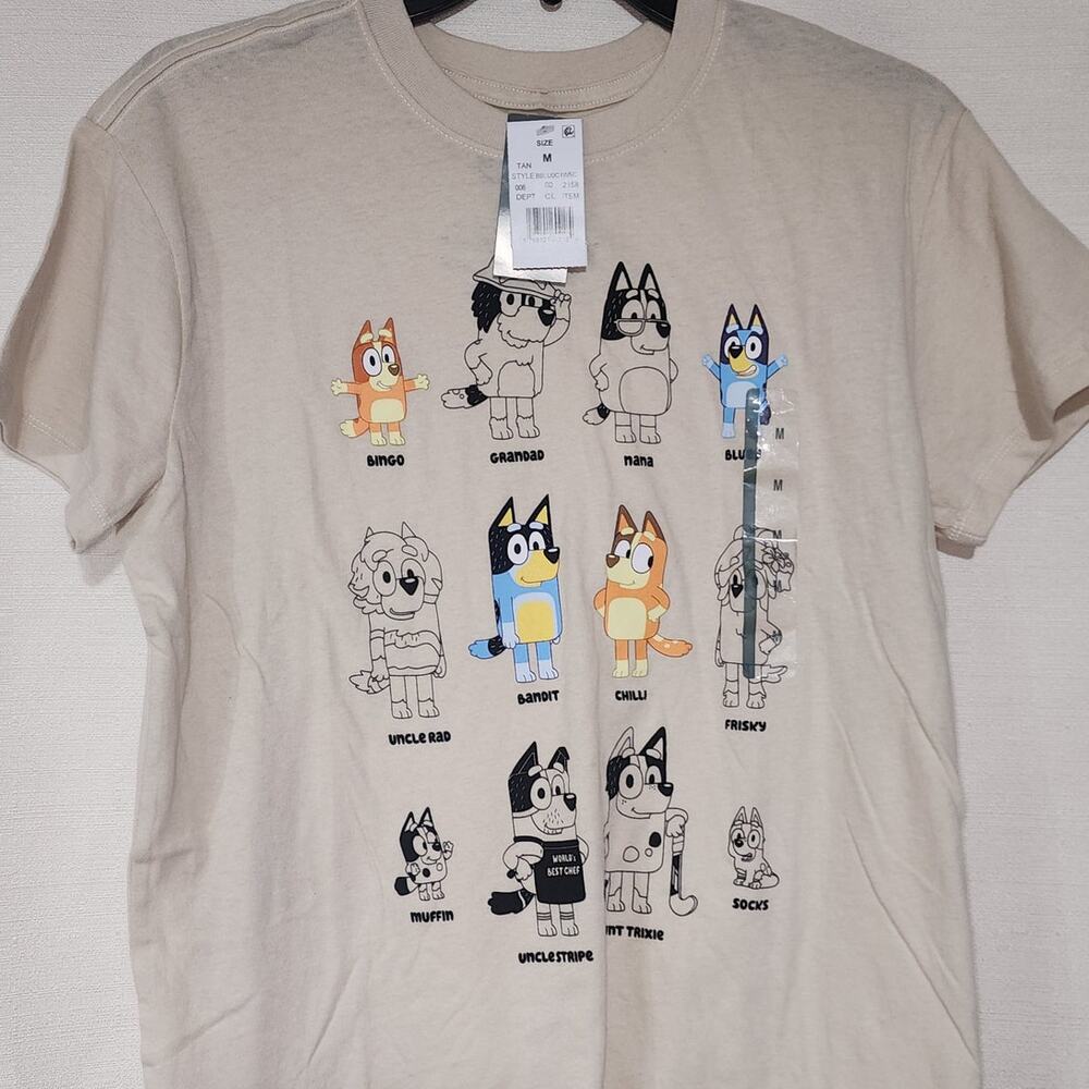 Bluey and family men's medium shirt